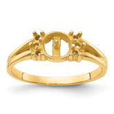 14k Diamond & 6mm Pearl Ring Mounting